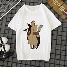 Load image into Gallery viewer, Cute pig printed t-shirt kawaii