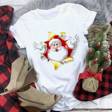 Load image into Gallery viewer, New kawaii reindeer t shirt women fashion Christmas