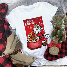 Load image into Gallery viewer, New kawaii reindeer t shirt women fashion Christmas