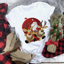 Load image into Gallery viewer, New kawaii reindeer t shirt women fashion Christmas
