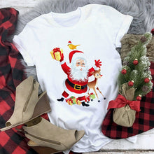 Load image into Gallery viewer, New kawaii reindeer t shirt women fashion Christmas