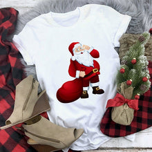 Load image into Gallery viewer, New kawaii reindeer t shirt women fashion Christmas