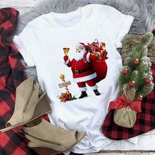 Load image into Gallery viewer, New kawaii reindeer t shirt women fashion Christmas