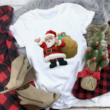 Load image into Gallery viewer, New kawaii reindeer t shirt women fashion Christmas