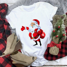 Load image into Gallery viewer, New kawaii reindeer t shirt women fashion Christmas